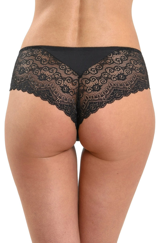 Chilot panty mikrofiber och spets CATRINA T0161 svart