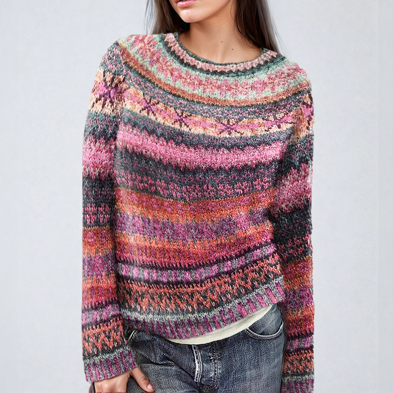 Anna | Pulover clasic Fair Isle