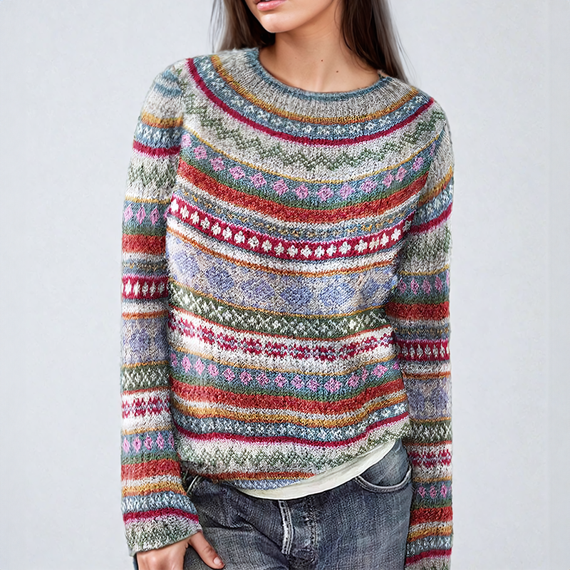 Anna | Pulover clasic Fair Isle