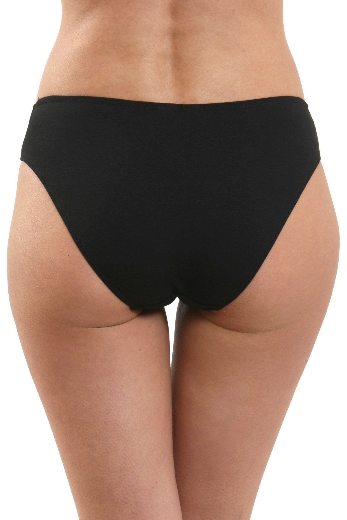 Klassisk bomullstrosa Svart FIONA S1586