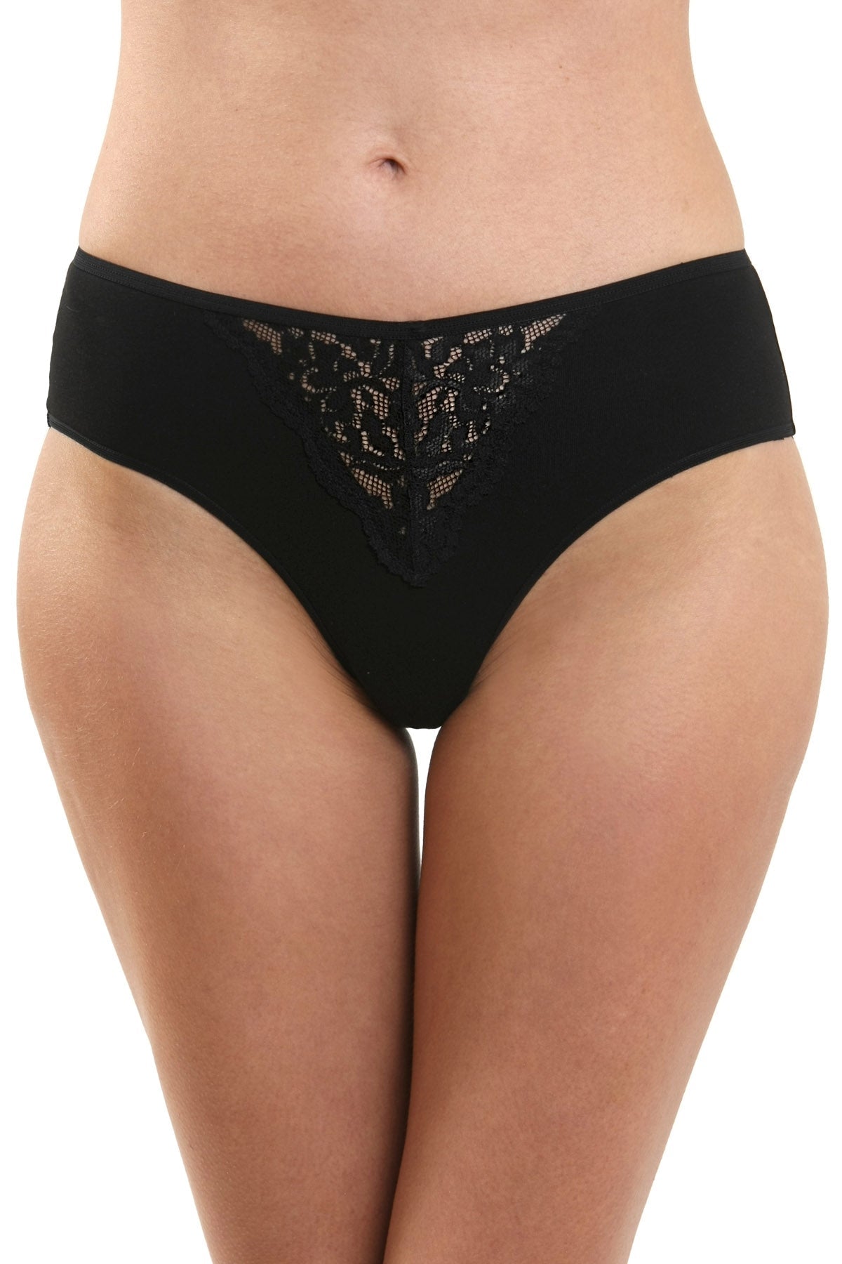 Högmidjad klassisk trosa Svart Fiona S0727