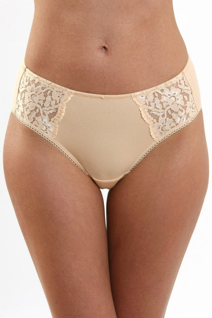 Klassisk bomullstrosa med spets Fiona S1188