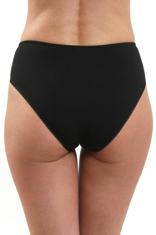 Klassisk svart bomullstrosa Fiona S1188