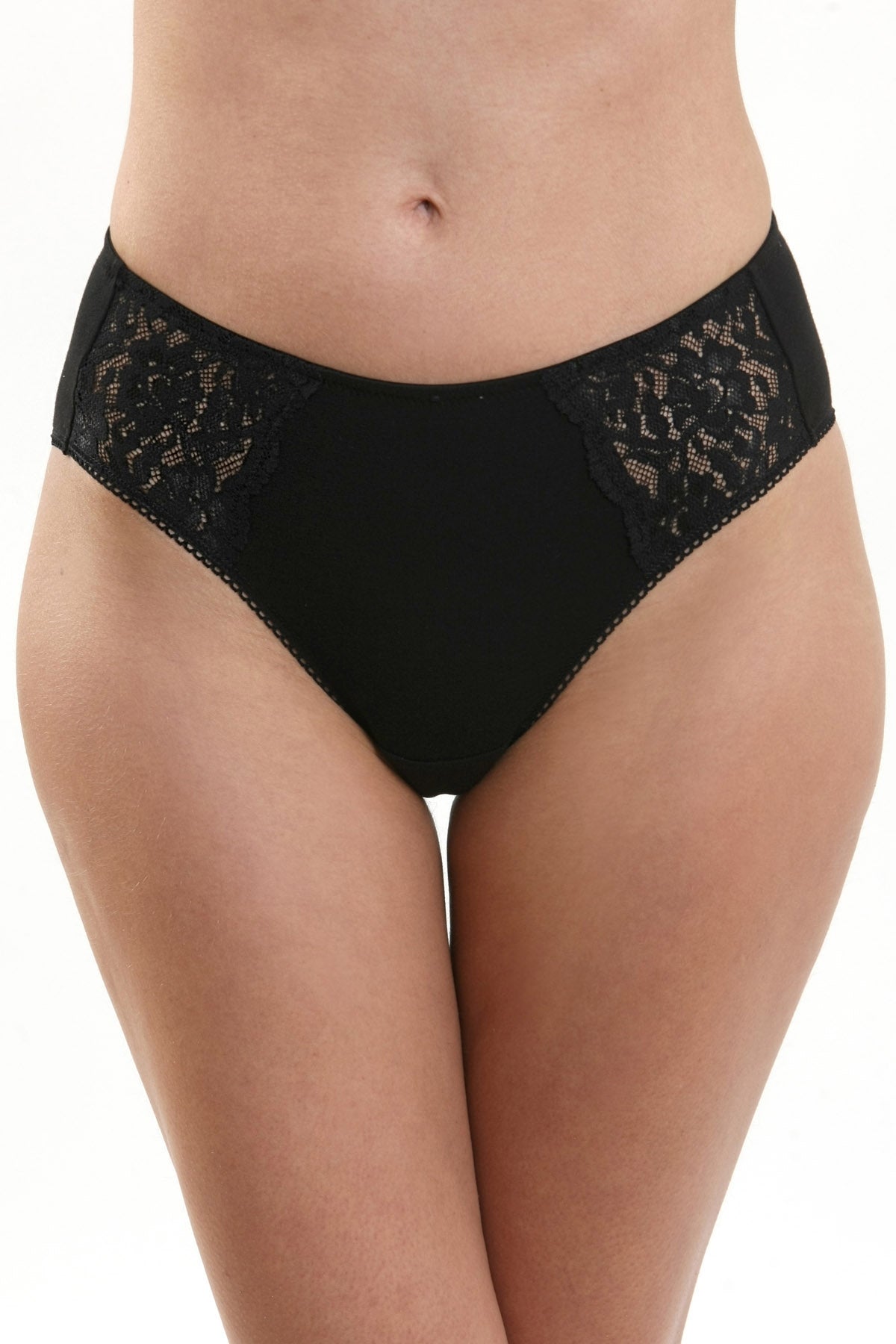 Klassisk svart bomullstrosa Fiona S1188