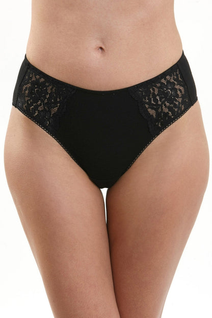 Klassisk svart bomullstrosa Fiona S1188