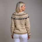 Leoni | Vintage Isländsk Stickad Tröja