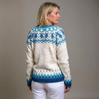 Helen | Vintage Isländsk Stickad Jacka