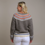 Wilma | Vintage Isländsk Stickad Jacka