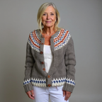 Wilma | Vintage Isländsk Stickad Jacka