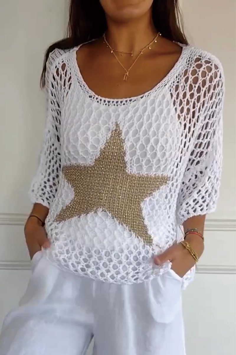 Larissa | Pulover elegant din tricot cu stea