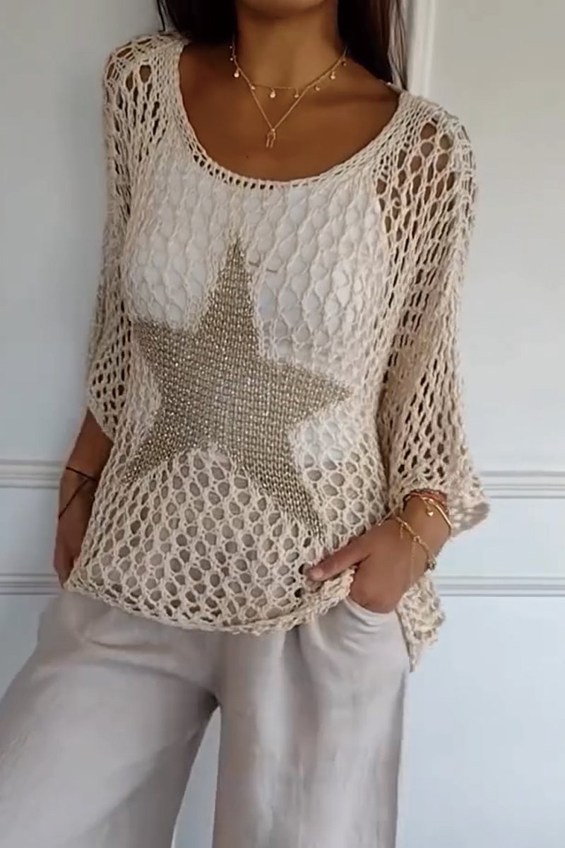 Larissa | Pulover elegant din tricot cu stea
