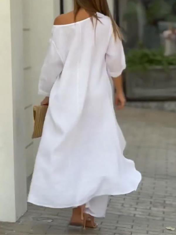 Elegant tvådelad set i solid färg