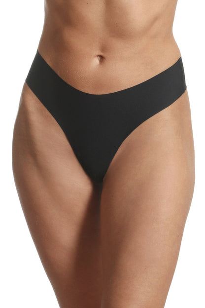 Set 2 st sömlösa tanga trosor svarta Lucia S1458