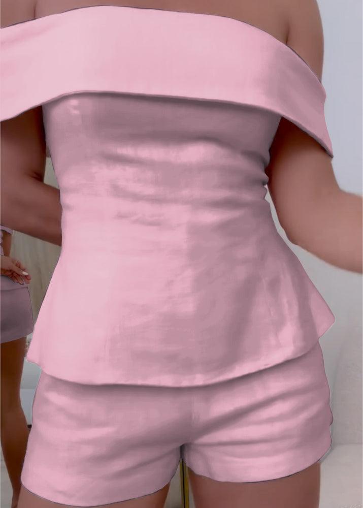 Costum din Bumbac și In, în Două Piese