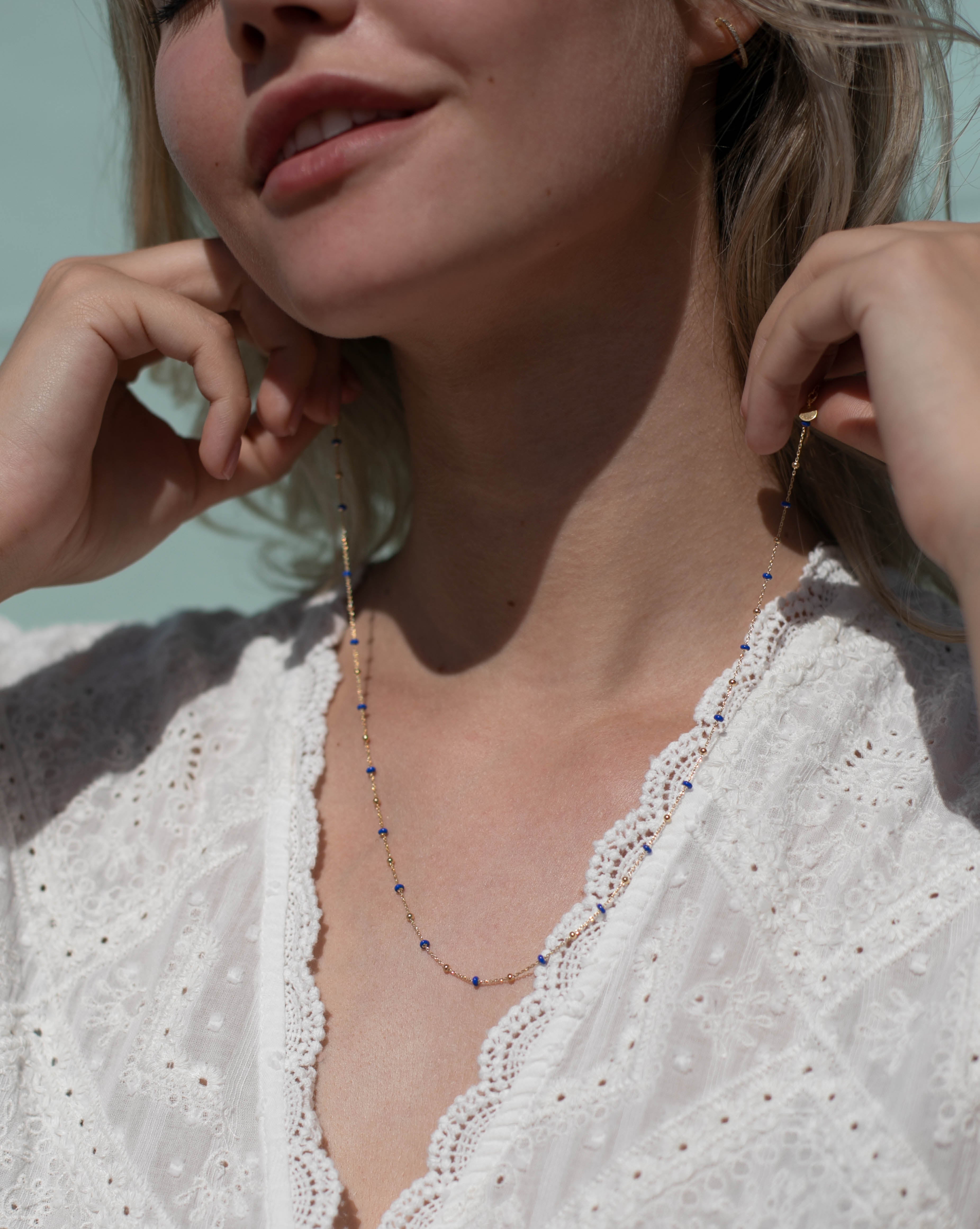 Colier LOULOU Cobalt-Albastru