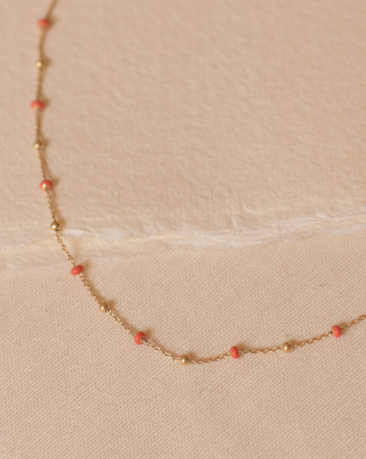 LOULOU Armband Korall