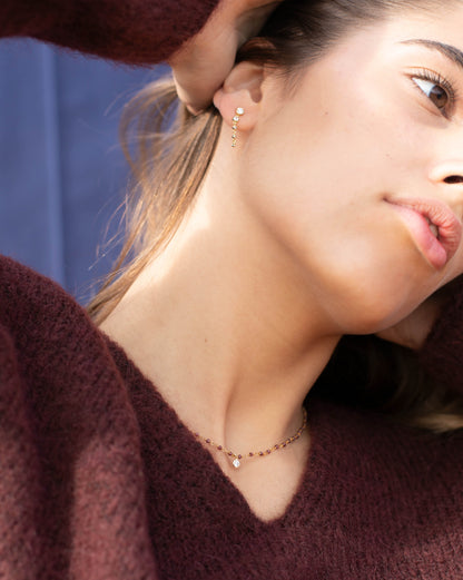 Halsband SOPHIA Granat