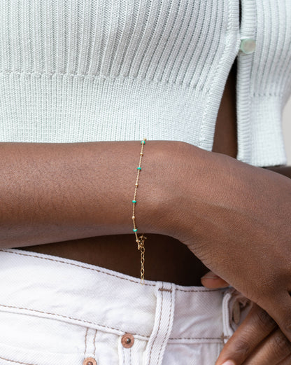 LOULOU Armband Turkos