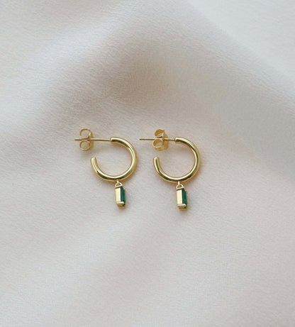 Örhängen MIA Emerald