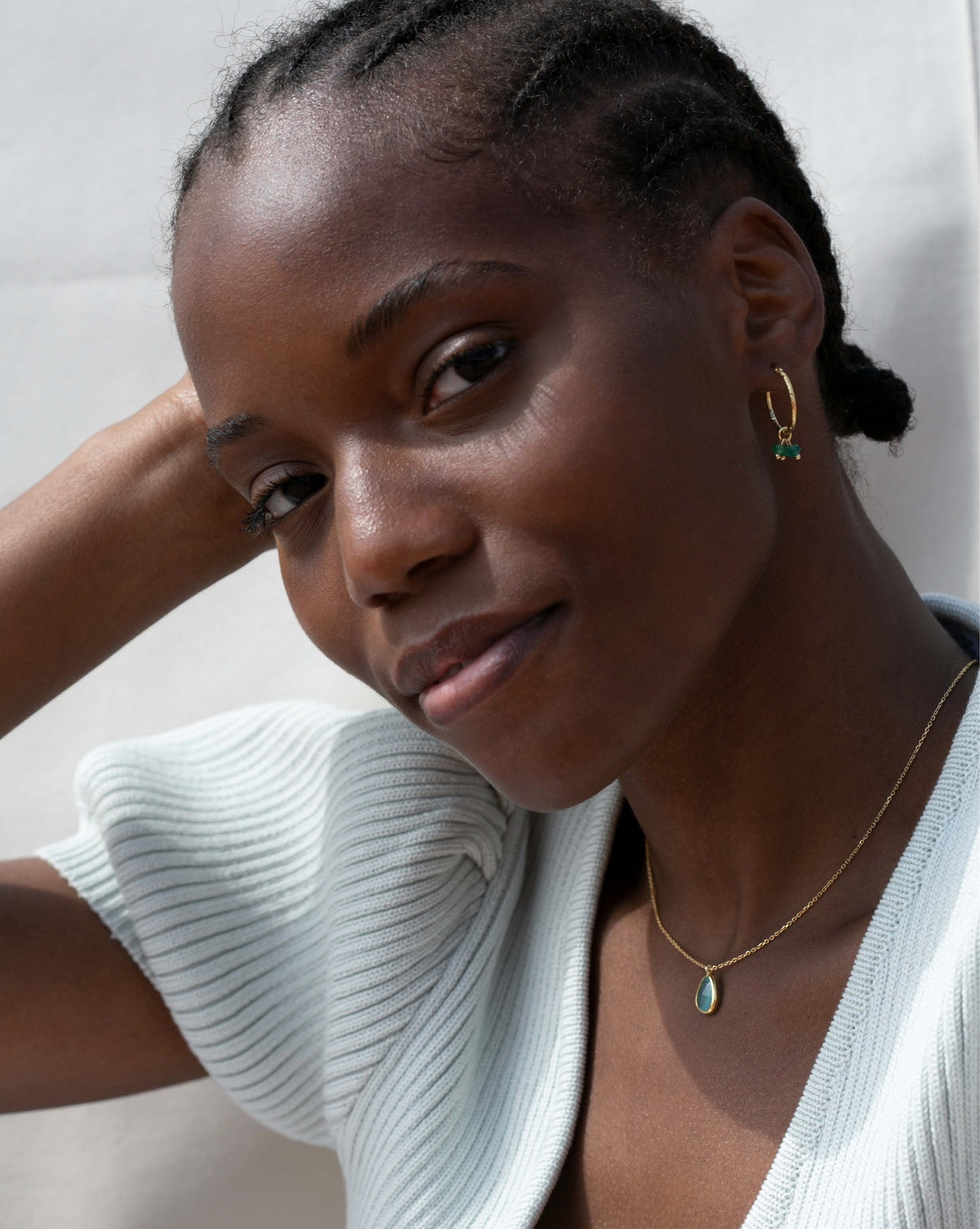 Örhängen PHOEBE Gröna