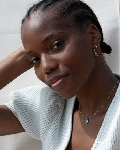 Örhängen PHOEBE Gröna