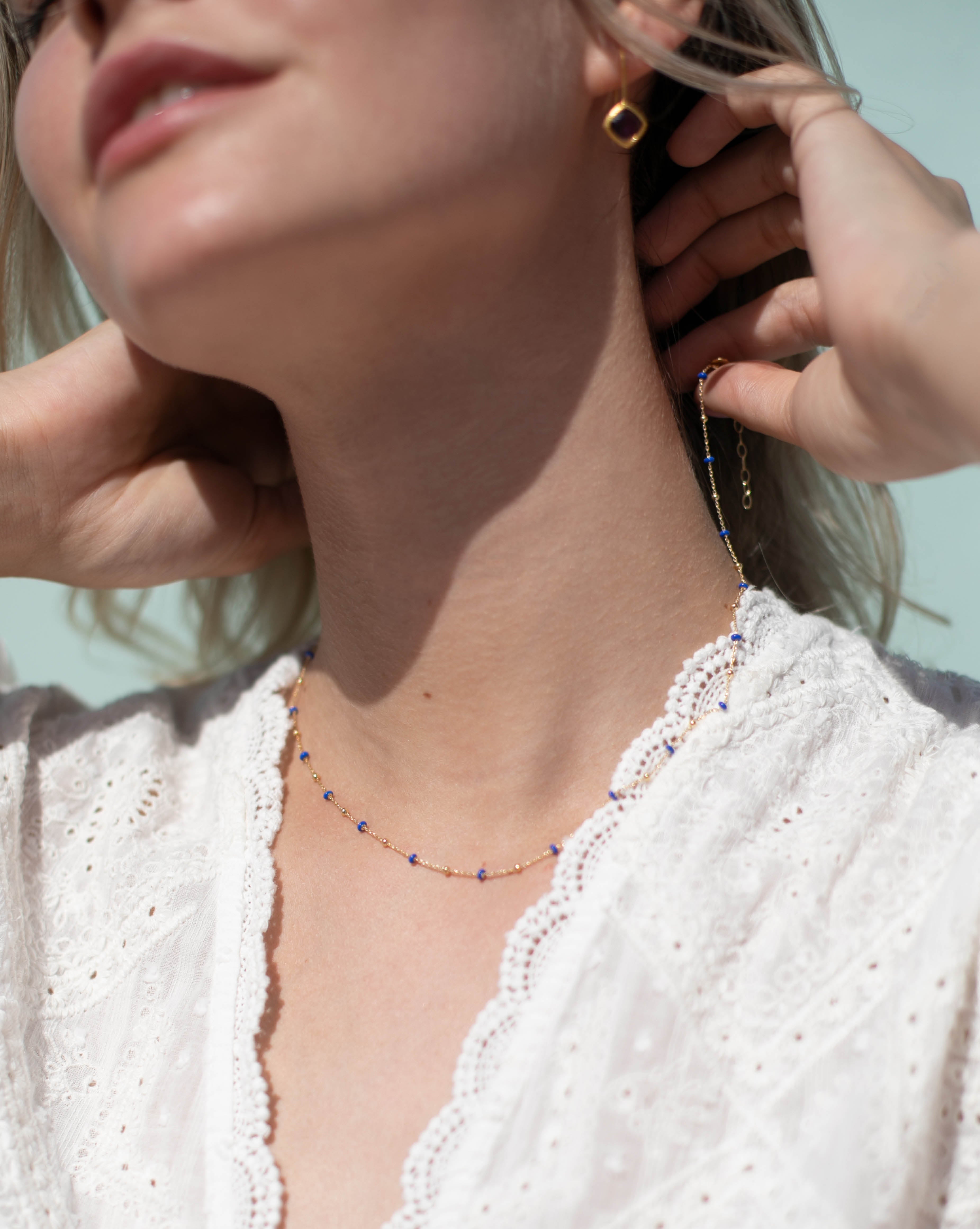 Colier LOULOU Cobalt-Albastru