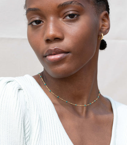 Halsband LOULOU Turkos