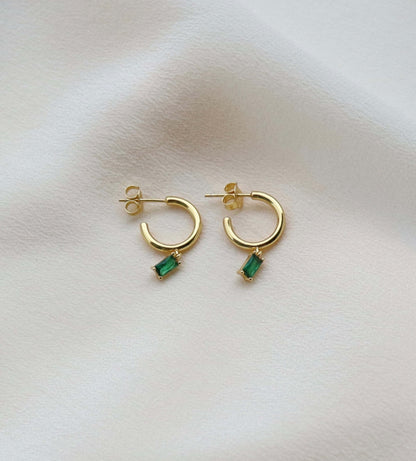 Örhängen MIA Emerald