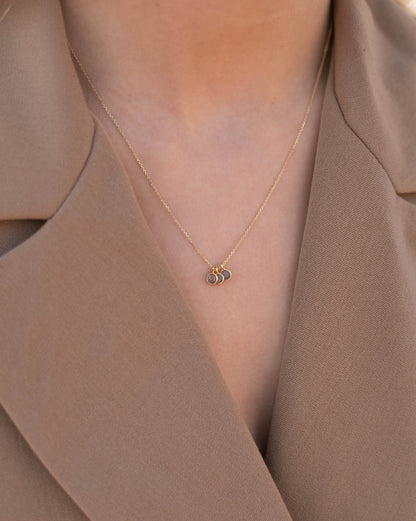 Halsband TROIS med månsten