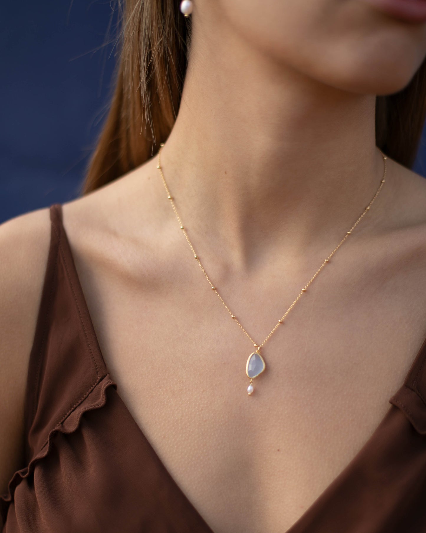 Colier JOIA med Blå Kvarts - Begränsad Utgåva