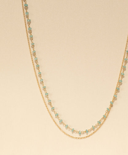 CULOARE Halsband Akvamarin