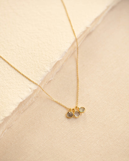 Halsband TROIS med månsten