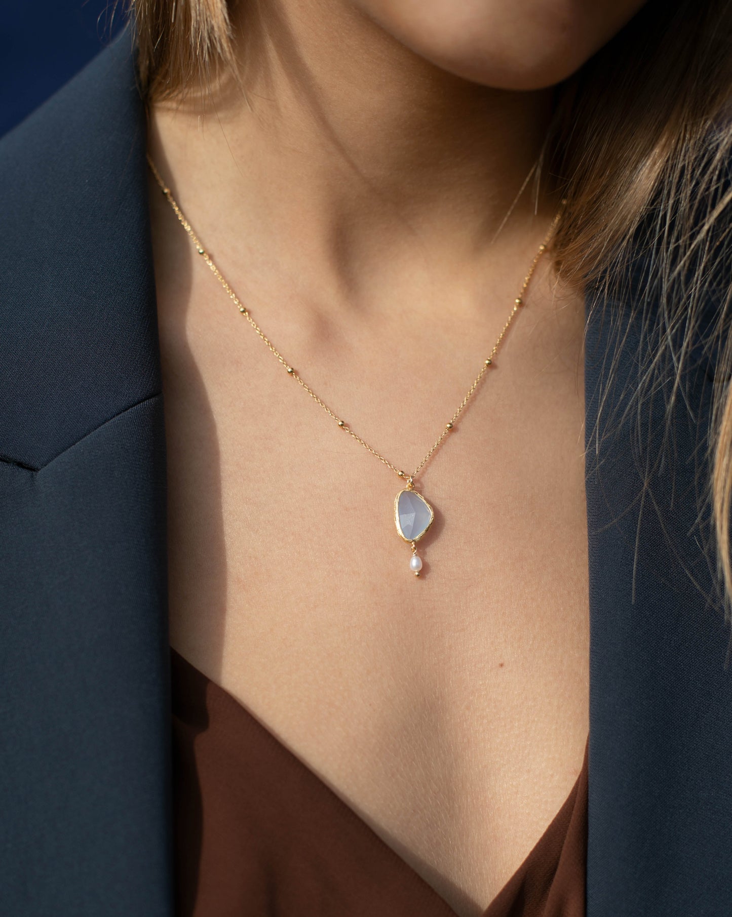 Colier JOIA med Blå Kvarts - Begränsad Utgåva