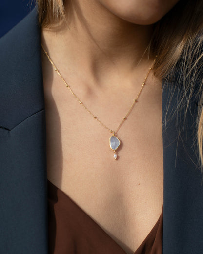 Colier JOIA med Blå Kvarts - Begränsad Utgåva