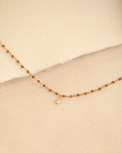 Halsband SOPHIA Granat