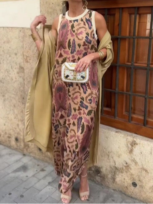 Elegant tvådelad klänning med cape